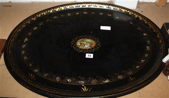 Oval Toleware tray